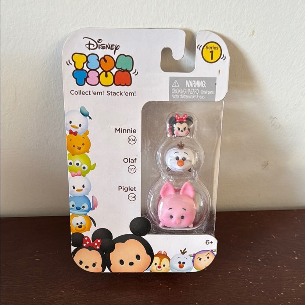 Disney | Tsum Tsum Stackable Figures - Minnie, Olaf, Piglet NIB